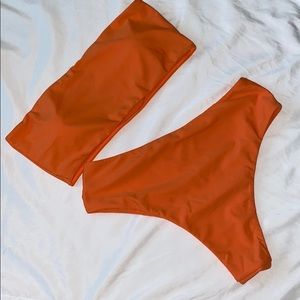 Bright Orange Zaful Bathing Suit 👙